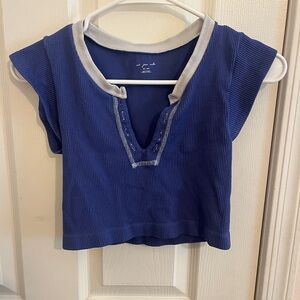 Out From Under Go For Gold Ribbed Crop Top